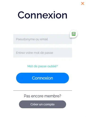 Connexion des membres du Foggy Bet Casino